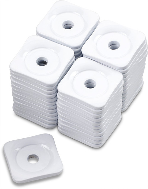 Woody's Support Plates - Grand Digger® - White - Square - 48 Pack [ASG381548]