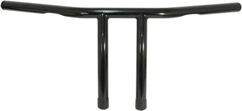 EMGO 1" T-Bar Handlebar - 8" - Dimpled - Black [0793422B]