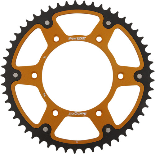 SUPERSPROX Stealth Rear Sprocket - 53 Tooth - Gold - Honda [RST21053GLD]