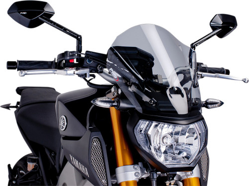 PUIG HI-TECH PARTS New Generation Windscreen - 13-3/4" - Smoke - MT09 [6861H]