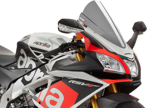 PUIG HI-TECH PARTS Race Windscreen - 15-1/2" - Light Smoke - RSV4 [7614H]
