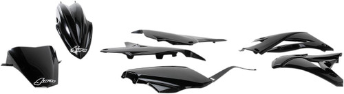 UFO Replacement Body Kit - Black - Kawasaki - KX '14-'21 [KAKIT222@001]