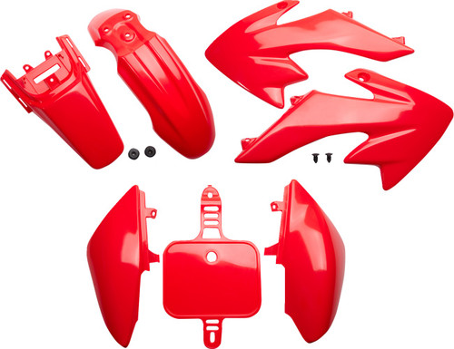 UFO Replacement Body Kit - Red - Honda - CRF '04-'26 [HO36004@070]