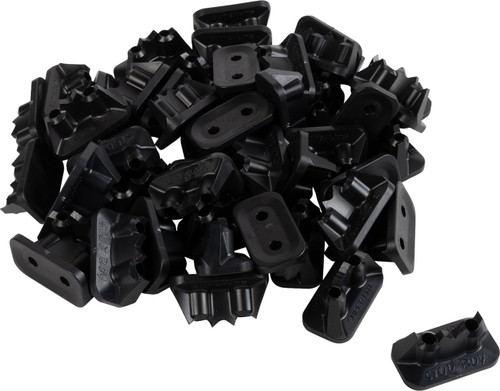 STUD BOY Double Backing Plates - Pro Series Super Lite - Black - For 2 Ply - 48 Pack [2512P2BLK]