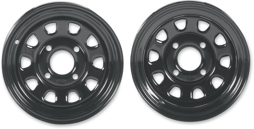 ITP Delta Steel Wheel - Front/Rear - Black - 14x7 - 4/110 - 5+2 [1425553014B]