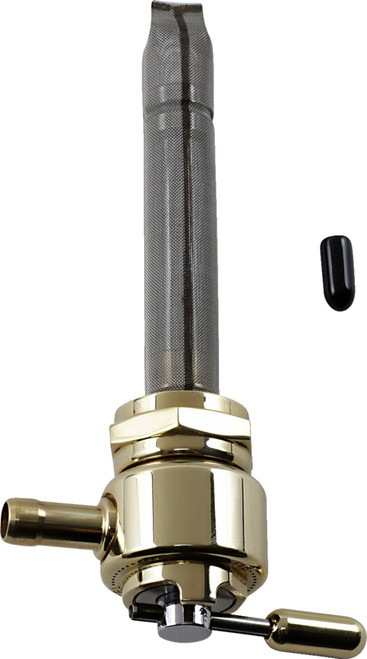 Pingel Hex Round Fuel Valve - Brass - 22 mm [6311BR]