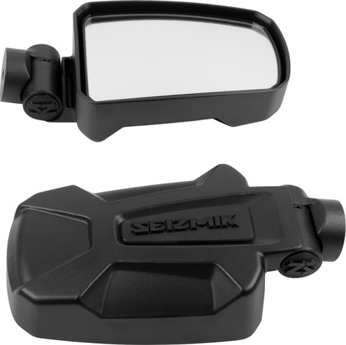 seizmik Mirrors - Pursuit - Side View - Rectangle - Black - 1.875"/2" ROPS [5618072]