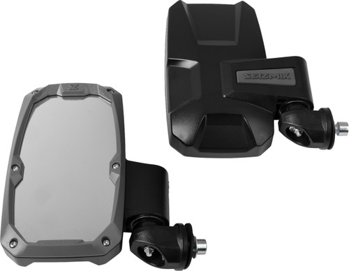 seizmik Mirrors - Embark - Side View - Rectangle - Black - 1.875"/2" ROPS - Pair [5618105]