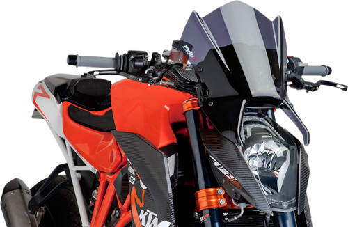 PUIG HI-TECH PARTS New Generation Windscreen - 16-1/2" - Dark Smoke - KTM 1290 [7014F]