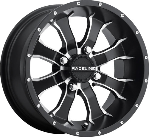 RACELINE WHEELS Wheel - Mamba - Front/Rear - Black/Machined - 14x7 - 4/110 - 5+2 [A774701152]