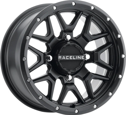 RACELINE WHEELS Wheel - Krank - Simulated Beadlock - Front/Rear - Black - 14x7 - 4/137 - 5+2 (+10 mm) [A94B47037+10]