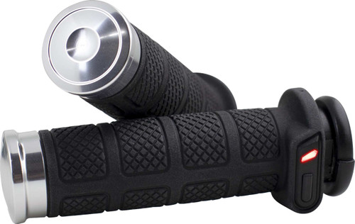 KOSO NORTH AMERICA Titan II Heated Grips - Cable - Chrome [AX2082L1C]