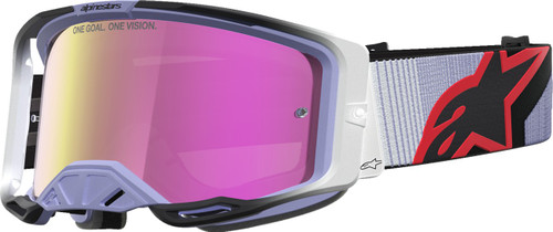 ALPINESTARS GOGGLES Vision 8 Goggle - Maven - Lavender/Black - Pink Mirror Lens [51016273234]