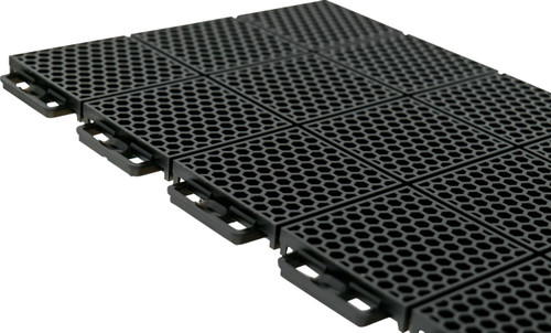 Open Box CALIBER ProTech Smooth Flooring - Black - 24 pcs [136121]