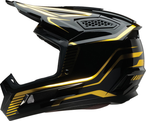 Z1R Dirt Maxx Helmet - Monogram - Black/Gold - XS [0110-9737]