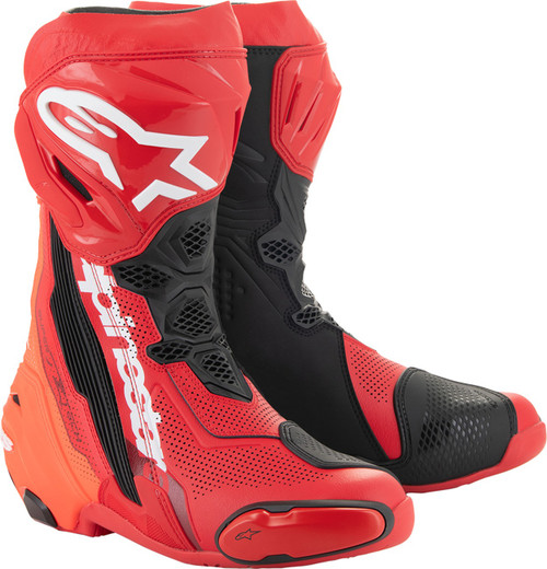 Open Box ALPINESTARS 2220121-3029-43 Supertech R Vented Boots - Red US 9 / EU 43