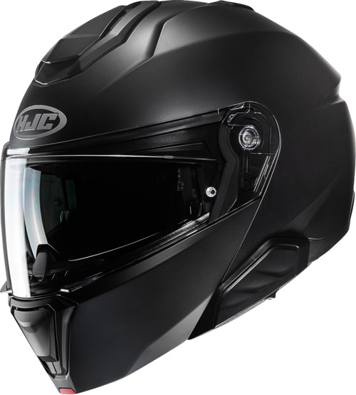 Open Box HJC EP35NUS6XBSV i91 Solid Modular Helmet - Solid Semi-Flat Black Large