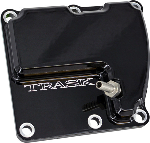 Open Box Trask Tm-2041Bk Checkm8 Black Vented Trans Cover M8 Harley 17-25