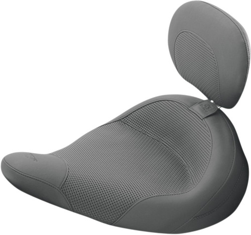 Open Box Mustang 79548 Solo Seat with Removable Driver Backrest - Police Solo Seat - Driver Backrest