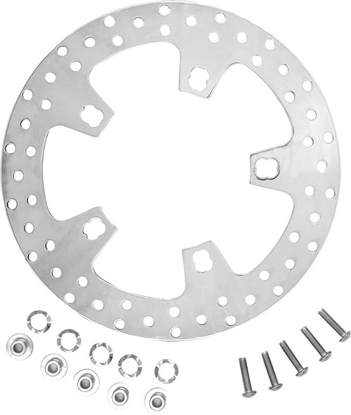 Open Box Coastal Moto Brake Rotor - 11.8" - Front - Polished - '14-'24 Touring [CMFR118P]
