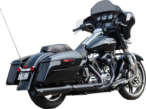 Open Box S&S CYCLE 550-1141 2-into-1 Swindler Exhaust Conversion Kit - 4-1/2" Black M8 Touring