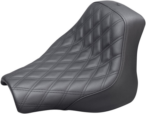 Open Box SADDLEMEN 818-28-002LS Renegade™ Lattice Stitch Solo Seat - Lattice Stitched Black FXFB '18-'19
