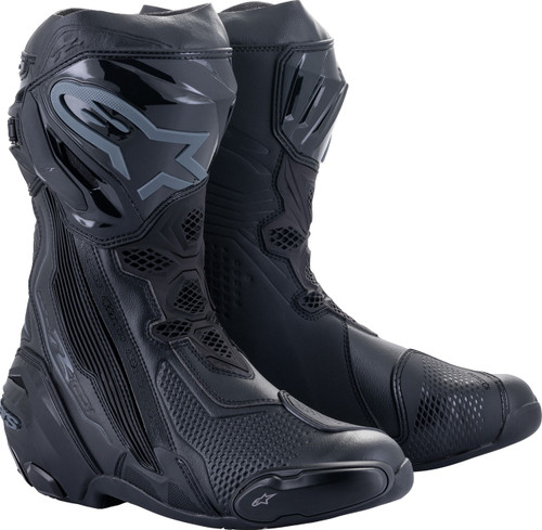 Open Box ALPINESTARS 2220021-1100-41 Supertech R Boots - Black US 7.5 / EU 41