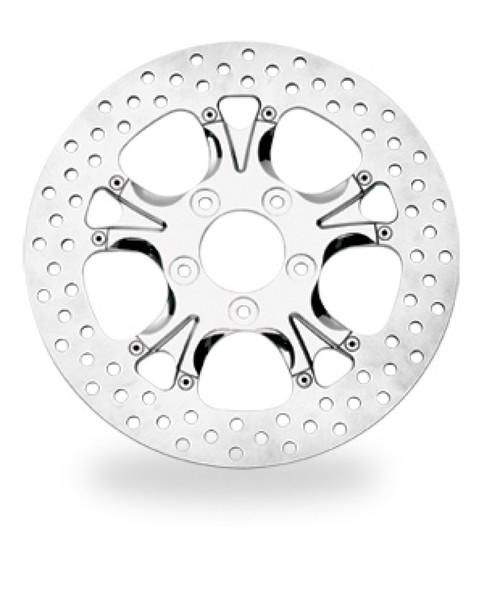 Performance Machine Disc/Carr 11.8in Gatlin Front Left - Chrome - 0133-1800GATS-CH