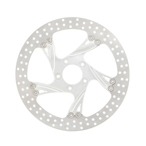 Performance Machine Disc/Carr 11.8 Cruise Front Left - Contrast Cut Platinum - 0133-1800XCRLS-BMP