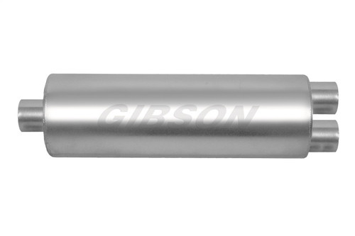 Gibson SFT Superflow Center/Dual Round Muffler Stainless - 758216S
