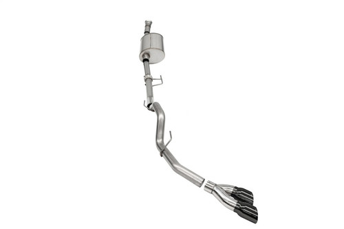 Corsa 2021-2025 Ford F-150 SuperCab/6.5in Bed 3.5L V6 Sport Cat-Back Single Side Exit - 21166BLK
