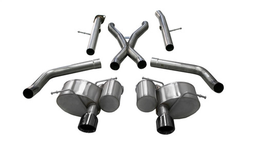 Corsa 2012-21 Jeep Grand Cherokee SRT 2.75in Dual Rear Xtreme Cat-Back Exhaust - Black PVD TipFinish - 21058BLK