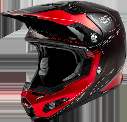 FLY RACING 73-4447XS FORMULA S CARBON LEGACY HELMET RED CARBON/BLACK XS - Open Box