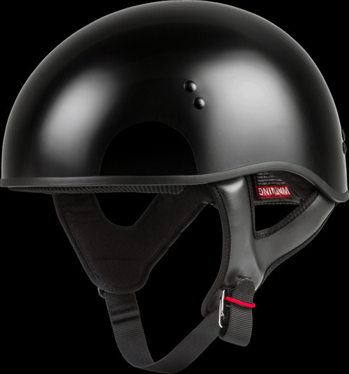 GMAX H145027 HH-45 HALF HELMET NAKED BLACK XL - Open Box