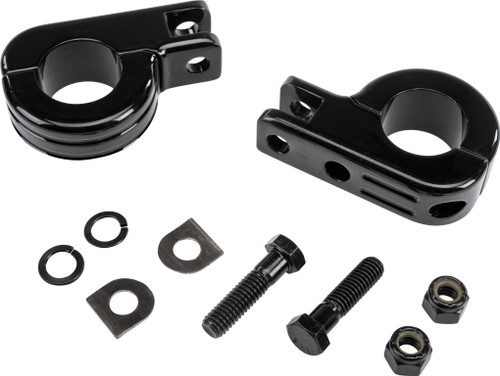 HARDDRIVE P77-6004GB FOOTPEG MOUNT CLAMPS 1.25" BAR BLACK - Open Box