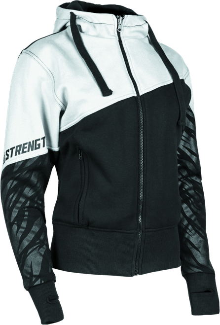 Speed and Strength Cat Outa Hell Hoody White/Black Womens - Medium - 884458