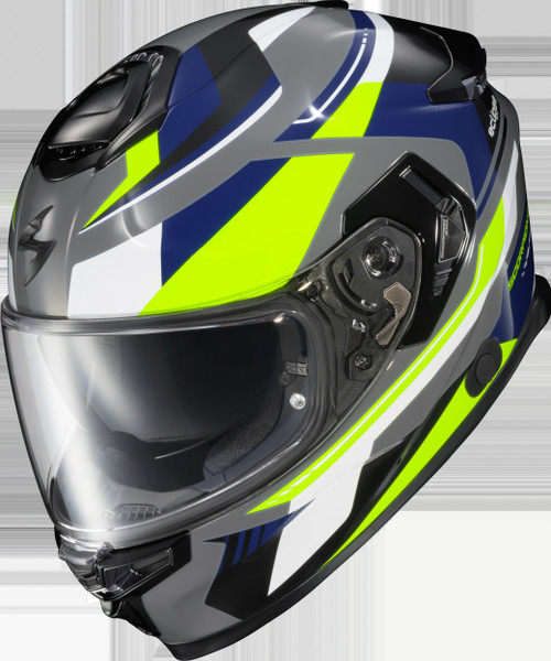 EXO-ECLIPSE FULL FACE HELMET LUNAR GREY/HI-VIS/BLUE - Open Box