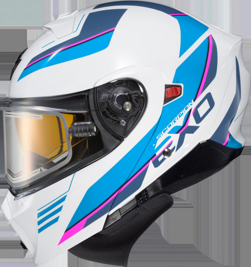 EXO-GT930 COLD WEATHER HELMET MODULUS WHT/BLU (ELECTRIC) - Open Box