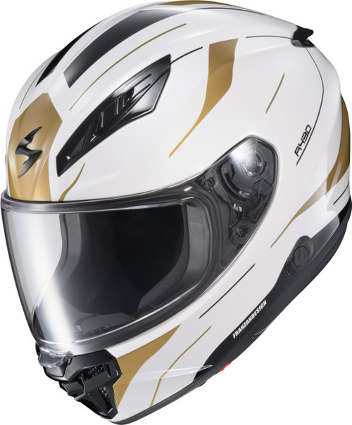 EXO-R430 FULL FACE HELMET CUTLASS WHITE/GOLD - Open Box