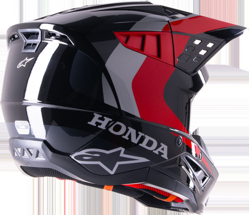 HONDA S-M5 HELMET BLACK/RED GLOSSY - Open Box