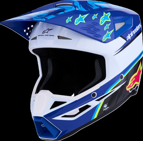 SM3 Helmet - Falcon - Blue/White/Black/Pink Fluo - Open Box