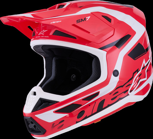 SM7 Helmet - Deed - Gloss Red/Black/White - Open Box