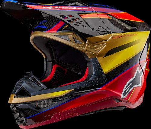 Supertech M10 Helmet - Era - MIPS® - Gloss Gold/Yellow/Rio Red - Open Box