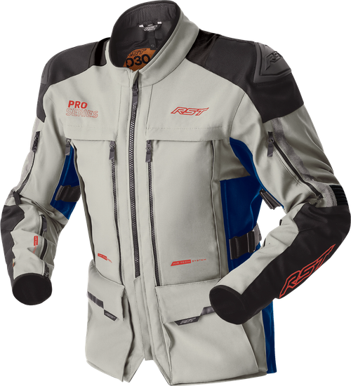 RST PS ADVENTURE D3O JACKET SILVER/BLUE TEXTILE - Open Box