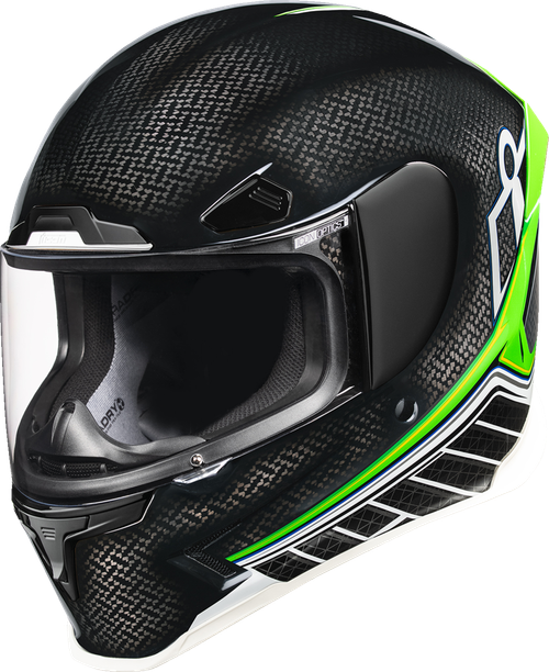 ICON Airframe Pro™ Helmet - Carbon Hyperstrike - Green - Medium 0101-20671