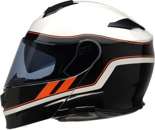 Z1R Solaris 2.0 Modular Helmet - Opus - Black/White/Orange - 4XL 0100-3485