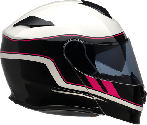Z1R Solaris 2.0 Modular Helmet - Opus - Black/White/Pink - Medium 0100-3496