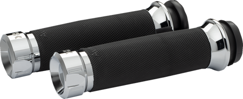 OPEN BOX KHROME WERKS 500285 Klassic Grips - Custom Contour Cable Chrome 500285-OB