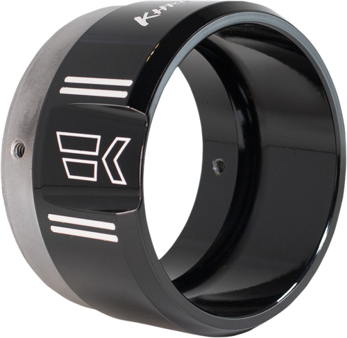 OPEN BOX KHROME WERKS 200658P 4-1/2" Klassic Tip - Left Black Powdercoat 200658P-OB