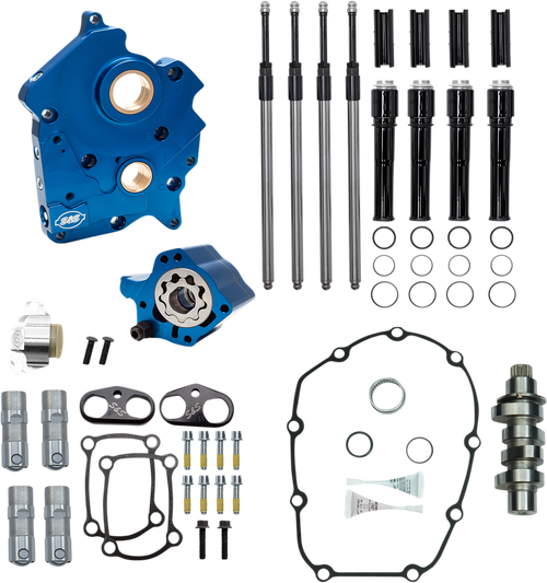 OPEN BOX S&S 310-1008B 475 475C Cchain Cam Chest Kit Black Tubes M8 Harley 310-1008B-OB